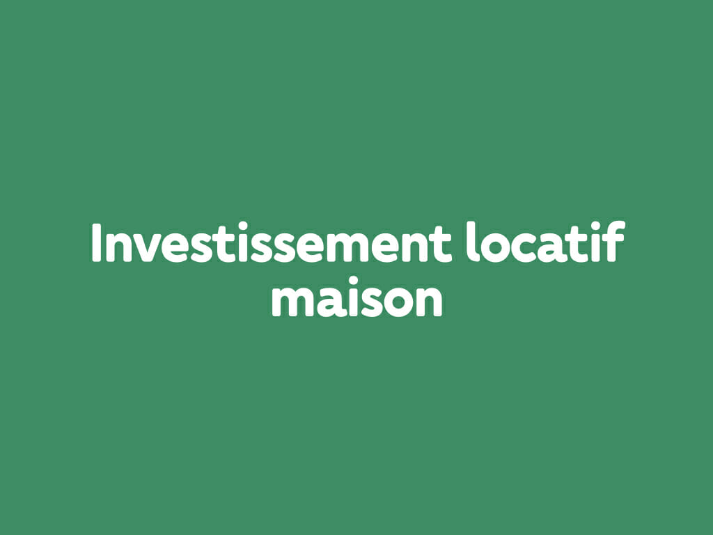 Investissement locatif maison a neuville sur saone